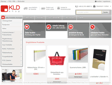 Tablet Screenshot of kld-shop.de